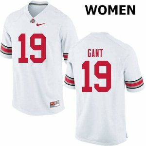 NCAA Ohio State Buckeyes Women's #19 Dallas Gant White Nike Football College Jersey HOX8345SI